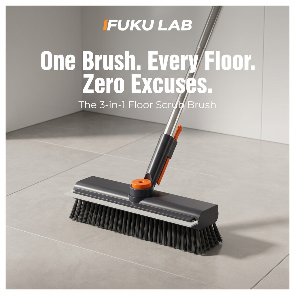 Super Dover - 3 in 1 Floor Scrub Brush