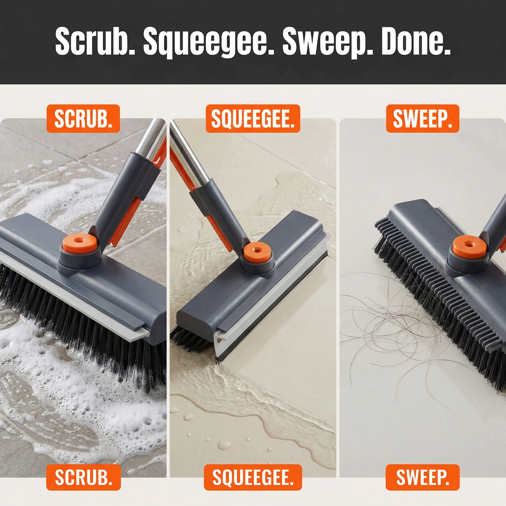 Super Dover - 3 in 1 Floor Scrub Brush