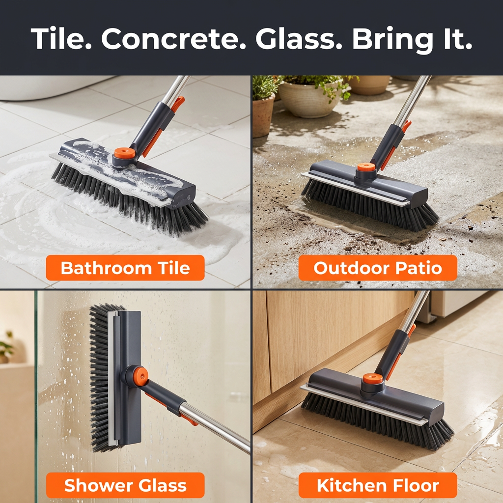 Super Dover - 3 in 1 Floor Scrub Brush